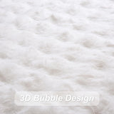 48 Inch Rabbit Fur Christmas Tree Skirt White Plush Skirt for Merry Christmas Party Christmas Tree Decoration Xnipicg