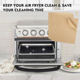 BYKITCHEN 11 x 9in Air Fryer Parchment Paper Sheet Liners Compatible with Breville Smart Oven Air Fryer Pro BOV900BSS/ Cuisinart Air Fryer Toaster Oven, Airfryer Toaster Oven Combo Accessories(120pcs) BYKITCHEN