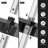 3-Tier Rolling Utility Cart with Wheels, Portable Garage Tool Cart for Warehouse Office Home, Food Utility Service Cart for Restaurant, Kitchen, Office, Plastic Push Cart, 25.6" x 14.6" x 34.3" ONCUPID