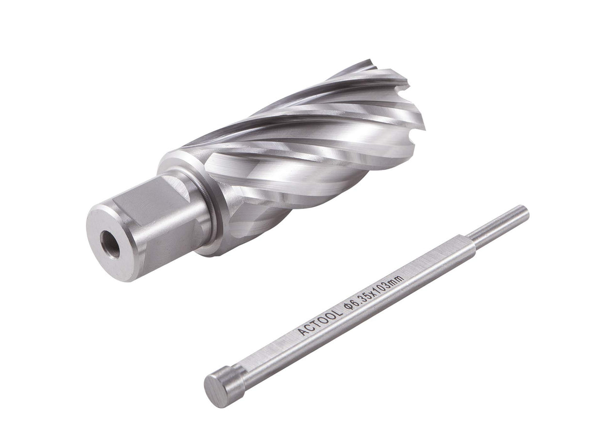 ACTOOL 1-1/16" Diameter × 2" Depth of Cut HSS ANNULAR Cutter with 3/4'' Weldon Shank ACTOOL