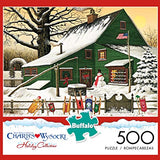 Buffalo Games - Charles Wysocki - Cocoa Break at The Copperfields - 500 Piece Jigsaw Puzzle Multi, 21.25"L X 15"W Buffalo Games