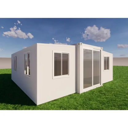 Expandable Flat Pack Prefab Module Home 30 Ft Container Expandable House with Solar Energy - WoodArtSupply