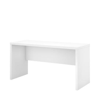 Bush Business Furniture Echo Collection Computer Desk for Home Office with Quick-to-Assemble Hardware, 60W, Pure White - WoodArtSupply