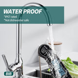 BIB Digital Meat Thermometer - Waterproof Food Thermometer for Kitchen and Outside, Fast Instant Read Food Thermometer for Cooking,& Candy Making, Grill, Liquids, Beef, Turkey BIB