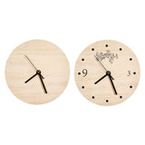 QOMOLANGMA 20pcs Sublimation Blank Clock Plywood Round Wall Clock Decor DIY Heat Transfer Press Printing Round Clock (11.8in(30cm)) QOMOLANGMA