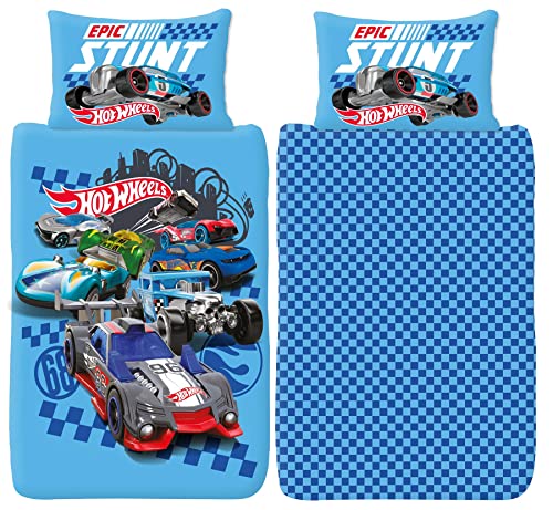 Hot Wheels Epic Stunt Single Duvet Cover and Pillowcase Set Hot Wheels