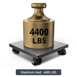 ANDUTEES Leveling Casters Heavy Duty with Upgraded Ratchet Handle Design, Adjustable Retractable Casters Set of 4, Swivel Industrial Castor Wheels for Workbench (80F, 4400 Lbs Capacity, Black) ANDUTEES