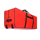 HOMEST Christmas Tree Storage Bag, Fits for 7.5 ft Artificial Xmas Tree, Zippered Christmas Tree Bag with Reinforced Carrying Handles and Wheels, Red (Bag Only) HOMEST