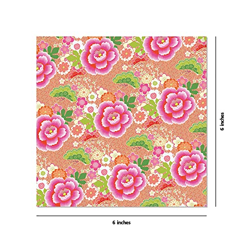 Origami Paper 500 sheets Japanese Washi Patterns 6" (15 cm): Double-Sided Origami Sheets with 12 Different Designs (Instructions for 6 Projects Included) Tuttle Publishing