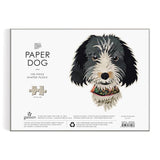 Galison Paper Dogs 750 Piece Shaped Puzzle - Soulful Dog Jigsaw Puzzle for Adults, Thick and Sturdy Pieces, Challenging and Fun Indoor Activity! Galison