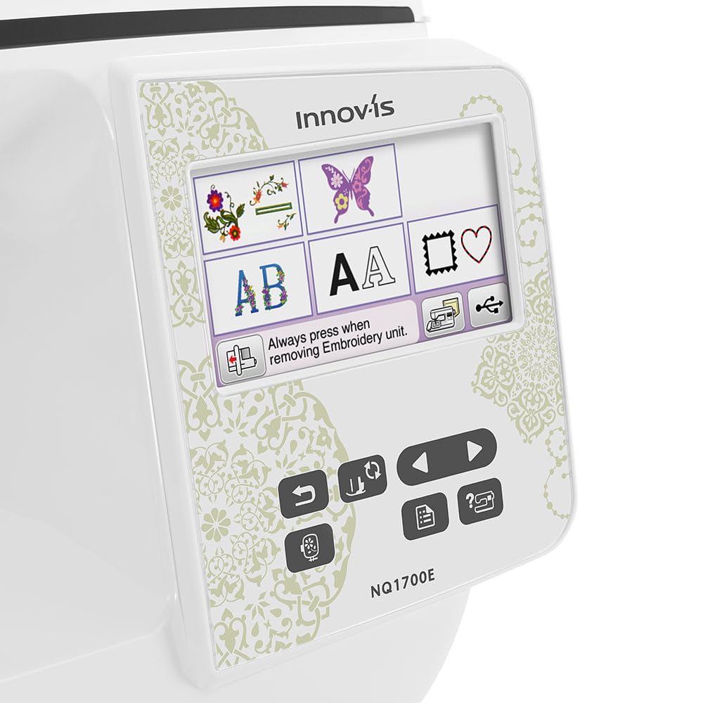 Brother NQ1700E Embroidery Machine, 6" x 10" Field Size, Cuts Jump Stitches, Wireless, Includes BES Lettering Software + Brother Magnetic SAMF180 Hoop + Mr. Vac & Mrs. Sew - Embroidery Magic Video Brother