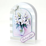 Katy Sue Designs Thinking of You 3D Die Cut Decoupage Collection for Card Making Supplies. Contains 12 Sheets of Katy Sue Die Cut Decoupage Featuring Lavender, Lillies, Hydrangea, and Roses Katy Sue