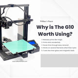 G10 3D Printer Build Surface Plate 235, 250, 310, 370 - Ender 3 CR10 Prusa High Temp Upgrade Semi Flexible Fiberglass Garolite Nylon PETG ABS PLA TPU PEEK PEKK ULTEM CF VAAPR (310x310mm, New) WILBUR'S FINEST