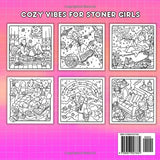 Stoner Moments: Stoner Girl Coloring Book Featuring Cute and Cozy Daily Activities, Whimsical Drawings for Relaxation and Stress Relief WoodArtSupply