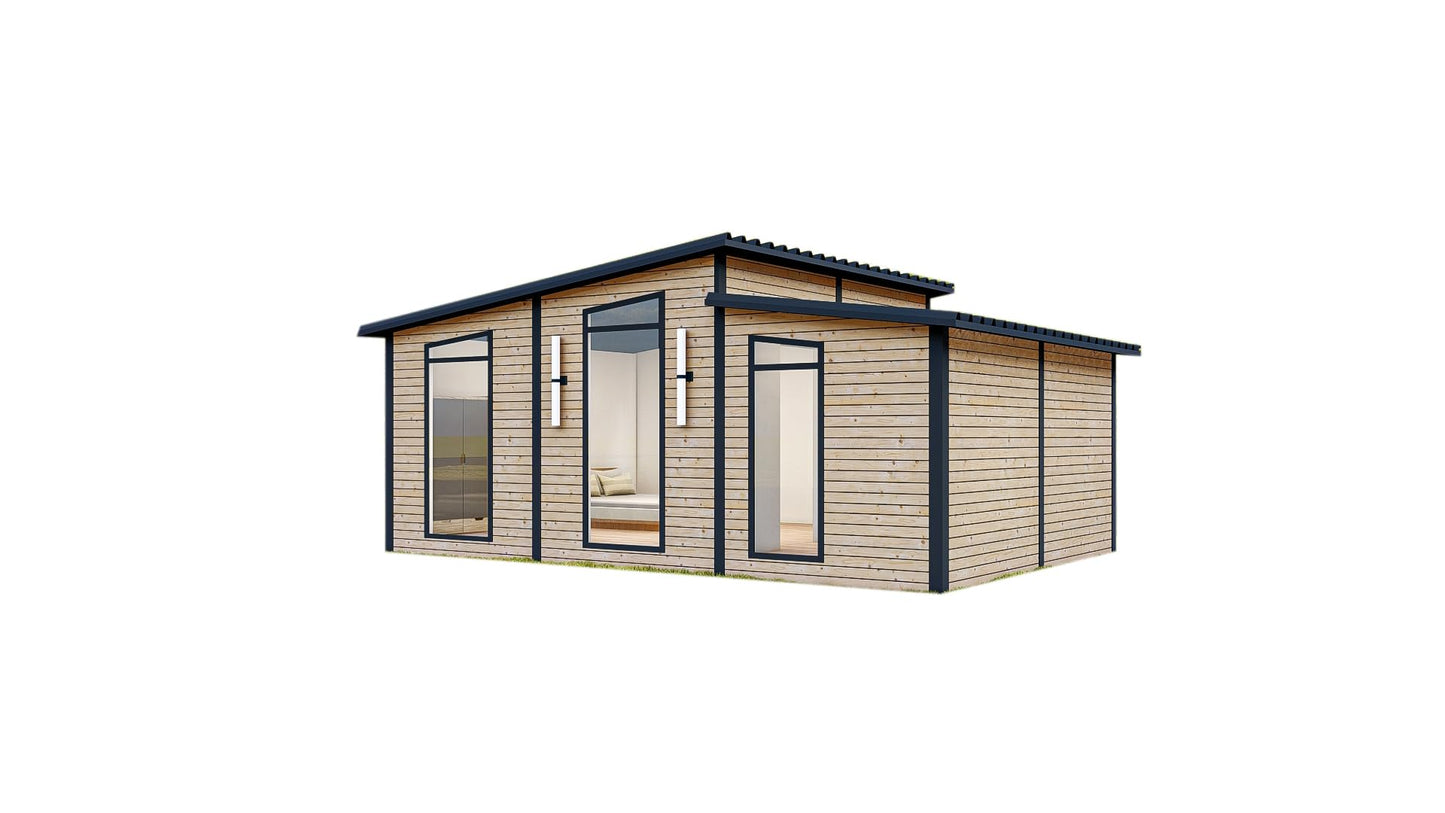 24m2 Modular Wooden House Tiny Home Prefabric Home for Live in