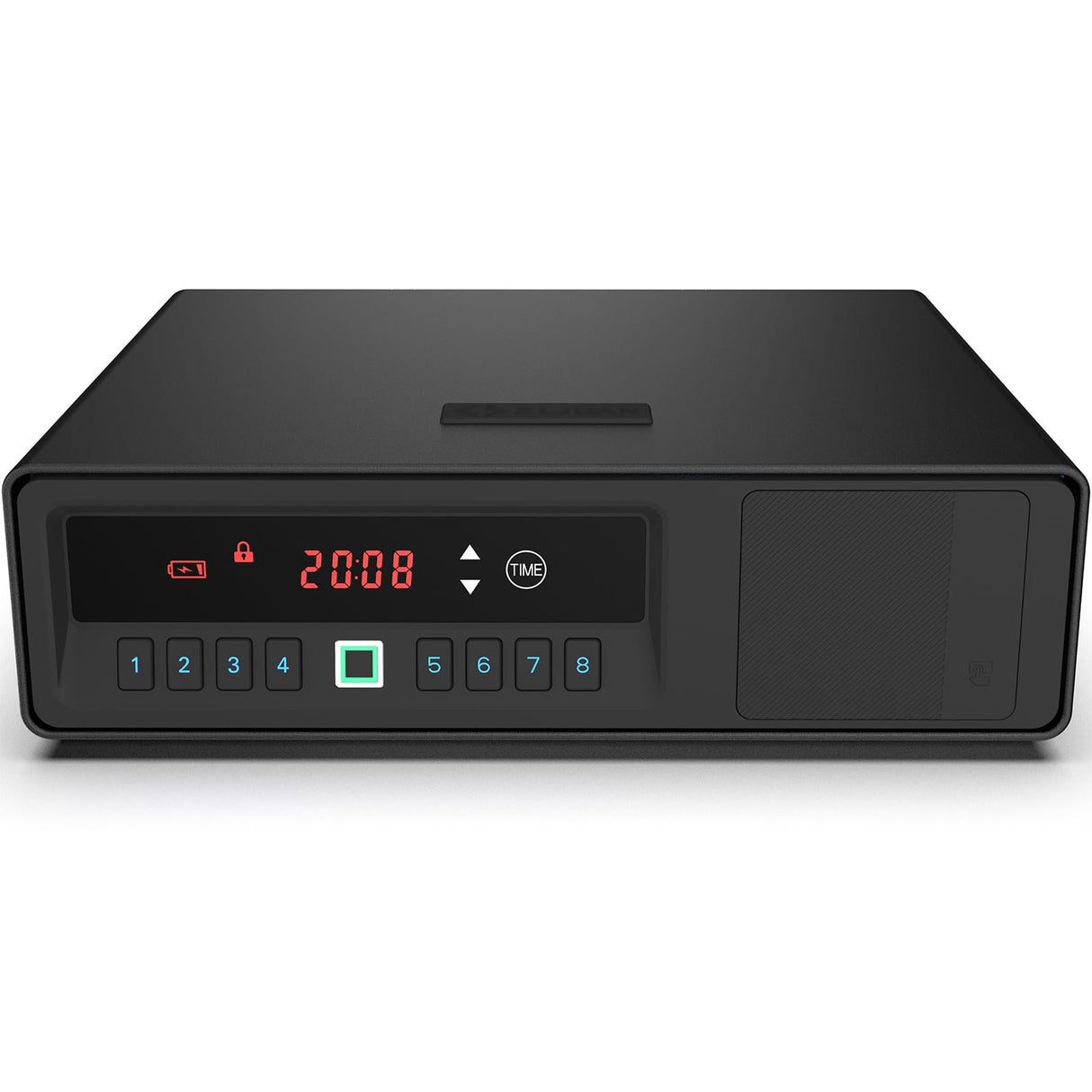 Z ZLJUAN Sliding Away Pistol Handgun Safe for Two Pistols,Quick Access Gun Safe with LCD Display of Time,Low Battery Warning,Unlock State,Drawer Safe for Nightstand Bedside Home Z ZLJUAN