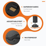 Sweetcrispy 9-Drawer Fabric Dresser Storage Tower with Wood Top and Steel Frame, Organizer Chest with Easy Pull Handles for Bedroom, Closet, Hallway,Classic Black Sweetcrispy