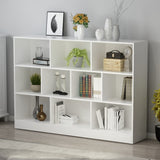 Elegant White Geometric Bookcase – Modern Contemporary Storage Solution for Your Living Room Unknown1