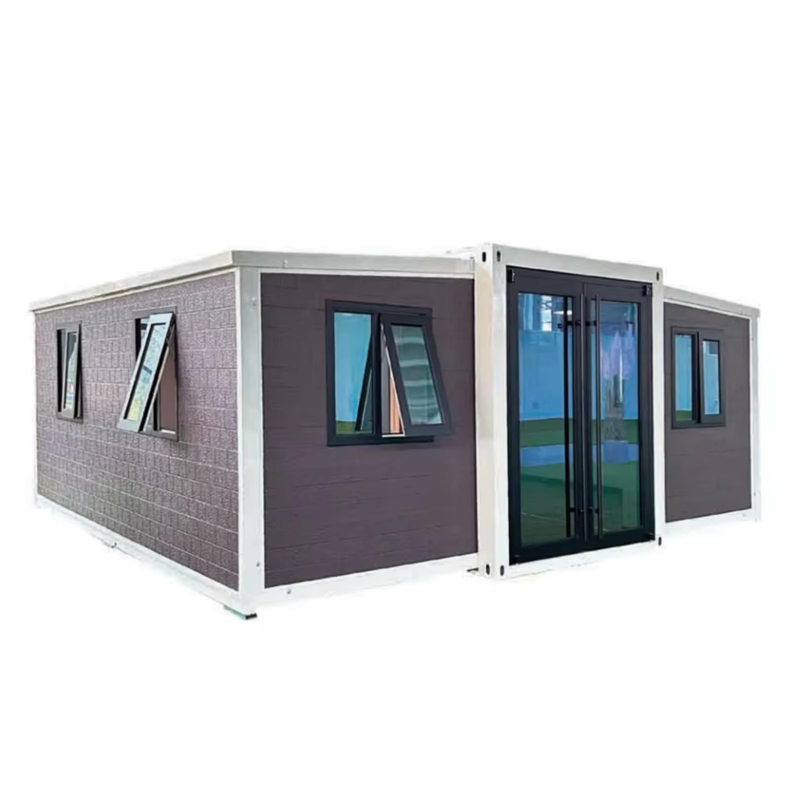 Tiny House for Living 40ft 30ft 20ft 15ft 10ft Prefabricated Container House Expandable Modular Flat Pack Houses 1 2 3 Bedroom Bath Living & Kitchen - WoodArtSupply