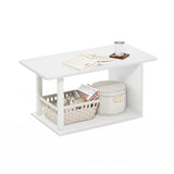 Furinno Basic Home Living Coffee Table, White/White Furinno