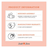 South Shore Axess 5-Shelf Bookcase - Pure White South Shore