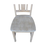 International Concepts San Remo Chair Washed Gray Taupe IC International Concepts