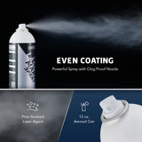 OMTech Laser Marking Spray, Metal Laser Marking Fluid for CO2 Laser Engravers, 2 13oz Aerosol High Contrast Spray for Black Laser Engraving Metal, Laser Ink Agent for Aluminum Stainless Steel Brass OMTech