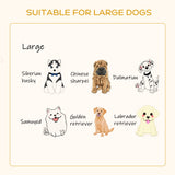 PawHut Large Dog Bed with Soft Foam Cushion, Wooden Dog Couch with Roomy Surface, Elevated, Slate Gray PawHut