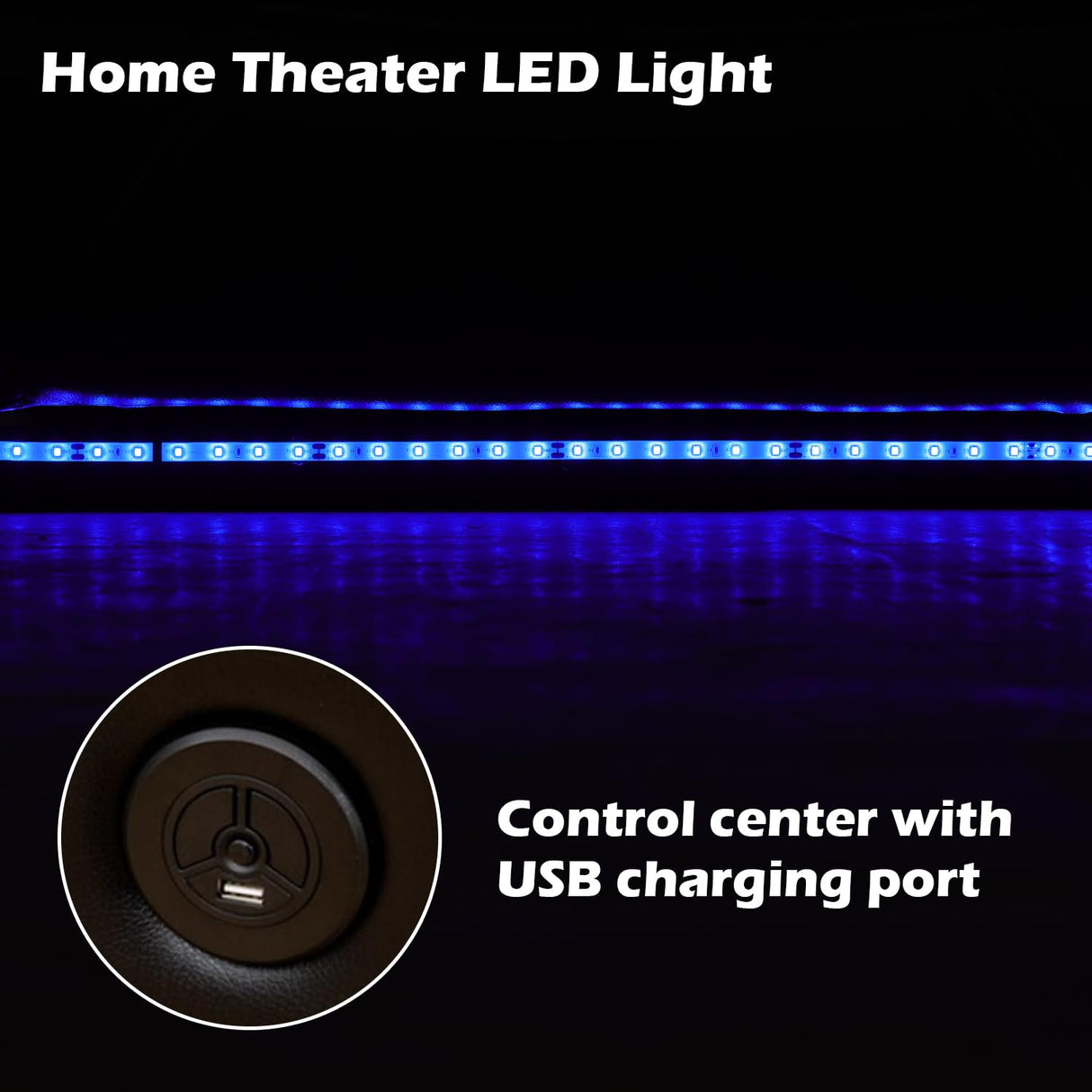 SIENWIEY Power Leather Recliner Sofa Set with LED Lights, Recliner Couch Set for Living Room Furniture Sets,Leather Couch with USB Port/Reading Lamp,Sofa+Chair+Chair SIENWIEY