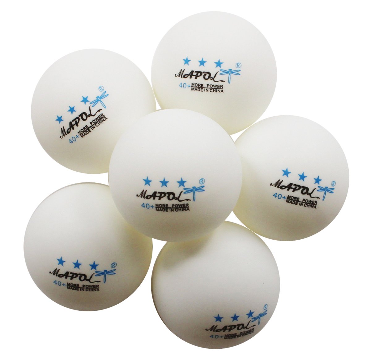 MAPOL 50 White 3-Star Table Tennis Ball Premium Training Ping Pong Balls MAPOL