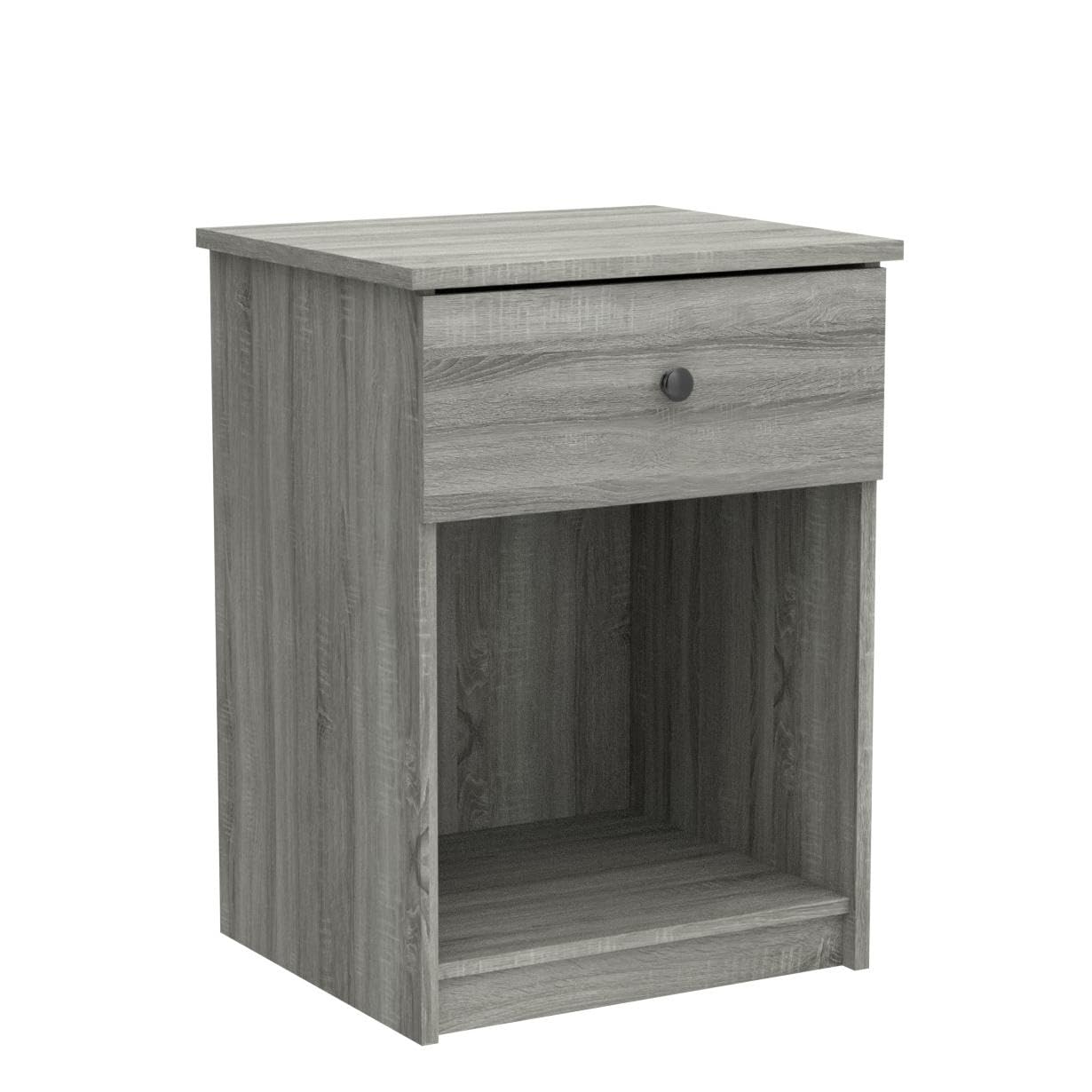 Furinno 219153GYW Lucca Nightstand, 2-Pack, French Oak Grey - WoodArtSupply