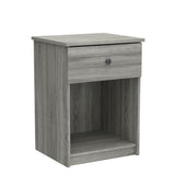 Furinno 219153GYW Lucca Nightstand, 2-Pack, French Oak Grey Furinno