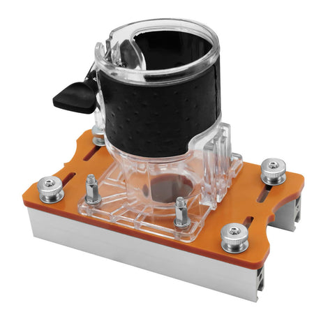 Wood Trimmer Router Base, 2 in 1 Compact Wood Palm Router Base Router Slotting Bracket for Carbinet Closet Furniture, Suitable for Inside Diameter 65mm Trimming Machine Luqeeg