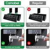 Camabel 43 Inch Folding Storage Ottoman Bench 125L Hold up 700lbs Ottoman with Storage Chest Foam Seat Padded Foot Rest Stool Faux Leather Bedroom Bench with Storage Coffee Table Black Camabel