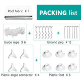 Gazebo Tent 10'x30' Canopy Tent Outdoor Gazebo Canopy Wedding Party Tent Heavy Duty Gazebo Pavilion, White (10x30ft 5 Removable Sidewalls) ZAAYO