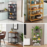 Luxinika 1 Inch Caster Wheels with M6 Threaded Stem, Small Swivel Stem Casters Set of 4 with Brakes, TPE Rubber Rolling 15 mm Screw Wheels for Furniture Tiny Shopping Cart Wire Shelving Luxinika