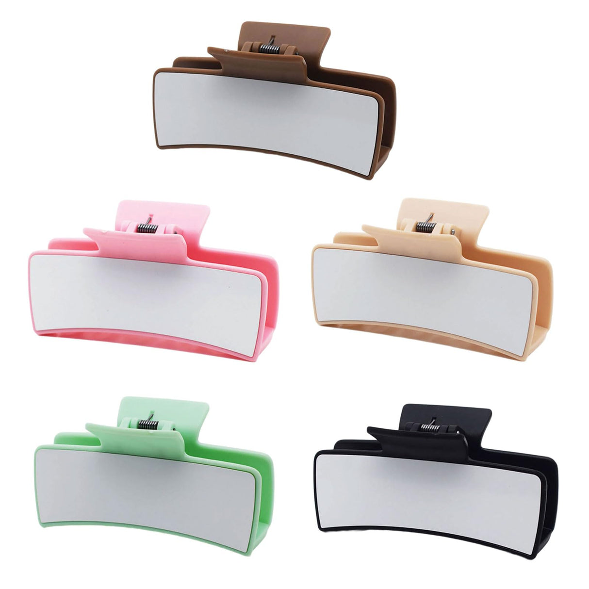 HUIFACAI Stylish Hair Claw Clip Fashionable Sublimation Aluminum Plate Hair Clip for Women Heat Transfer Technology Hairpin HUIFACAI