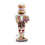 Kurt Adler 16-Inch Wooden Gingerbread Christmas Nutcracker (Color May Vary),Brown/Beige Kurt S. Adler