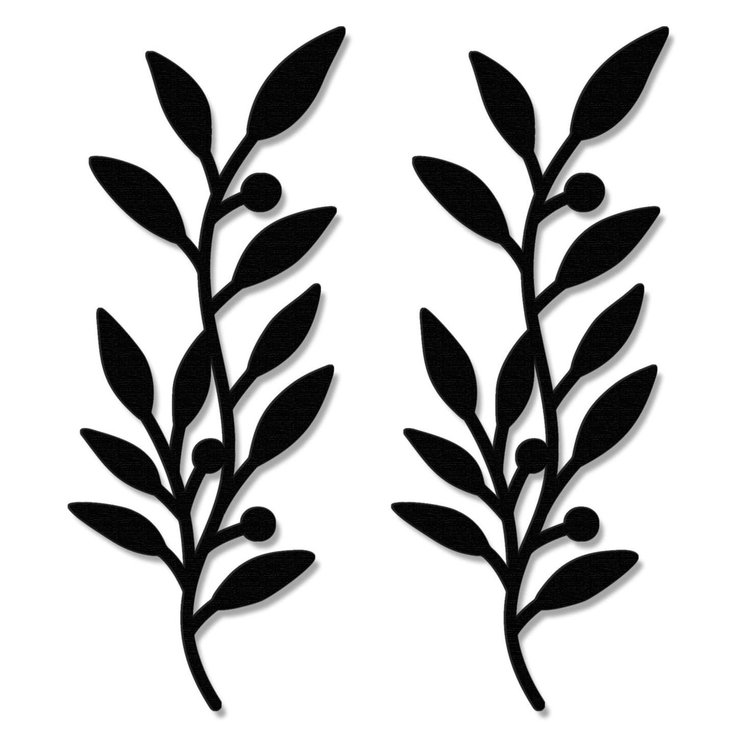 Zzbakress 2 Pieces Wooden Vine Olive Branch Leaf Leaf Wall Decor,Farmhouse Signs for Living Room Decoration (Black) - WoodArtSupply