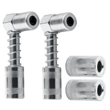 SURIEEN 90 Degree Grease Coupler Adapter with Sleeves, 3 Jaw Angle Grease Fitting Tool, 90 Degree Grease Gun Coupler Snaps onto Grease Fittings in Tight Spaces for Auto, Farm, Truck - 4 Pieces SURIEEN