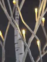 LIGHTSHARE 4 feet 6 feet and 8 Feet Birch Tree,Warm White, for Home,Pack of 3, Festival, Party, and Christmas Decoration, Indoor and Outdoor Use LIGHTSHARE