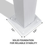 PURPLE LEAF Pergola 10' X 12' Outdoor Retractable Pergola with Sun Shade Canopy Cover White Patio Metal Shelter for Garden Porch Yard BBQ Beach Gazebo Grape Trellis Pergola, Navy Blue PURPLE LEAF