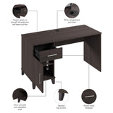 Bush Furniture Somerset 54W Office Desk with Drawer and Storage Cabinet in Storm Gray | Computer Table for Home Office Workspace Bush Business Furniture