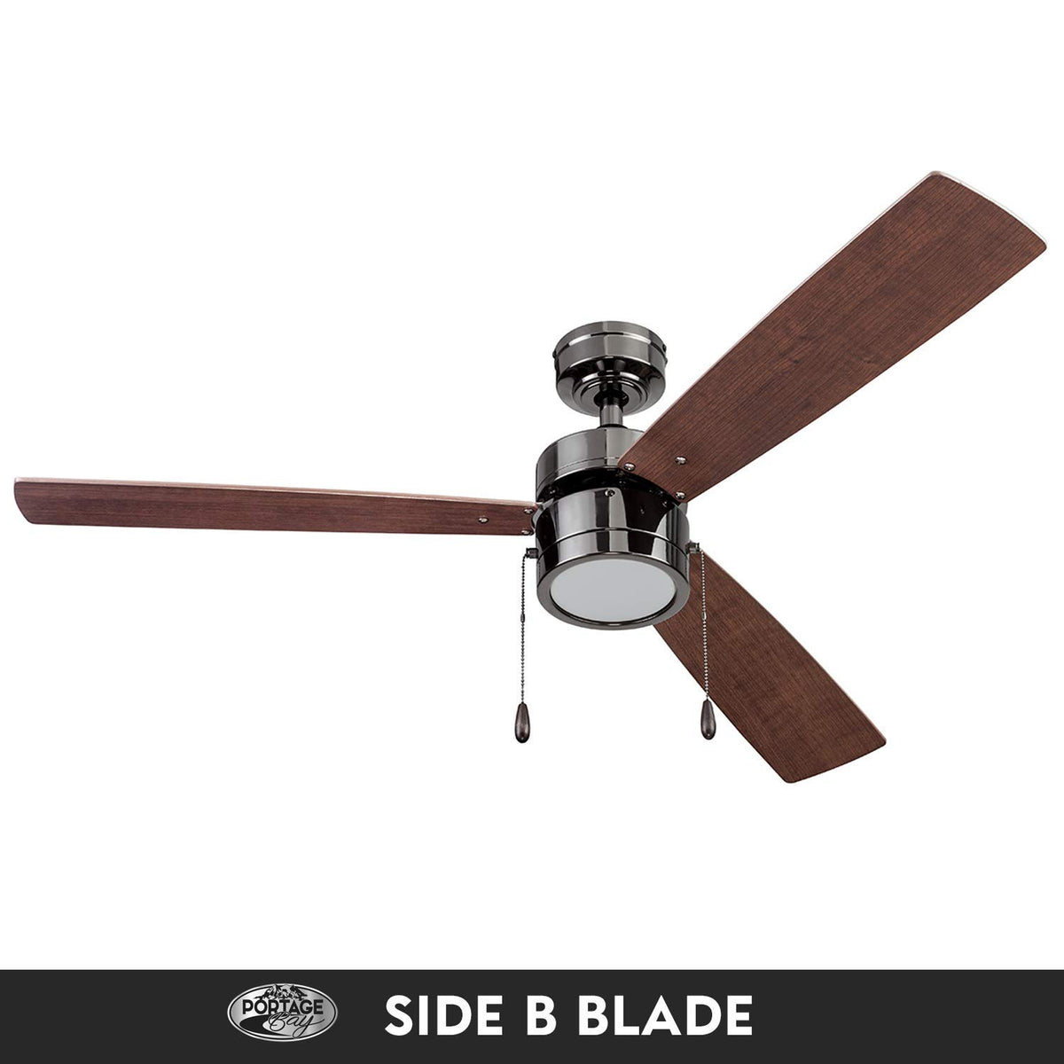 Portage Bay 51453 Madrona Ceiling Fan, 52, Gun Metal Portage Bay