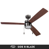 Portage Bay 51453 Madrona Ceiling Fan, 52, Gun Metal Portage Bay