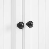 Crosley Furniture Shoreline Tall Pantry Storage Cabinet with Shelves, Kitchen, Dining, or Laundry Room, White Crosley Furniture