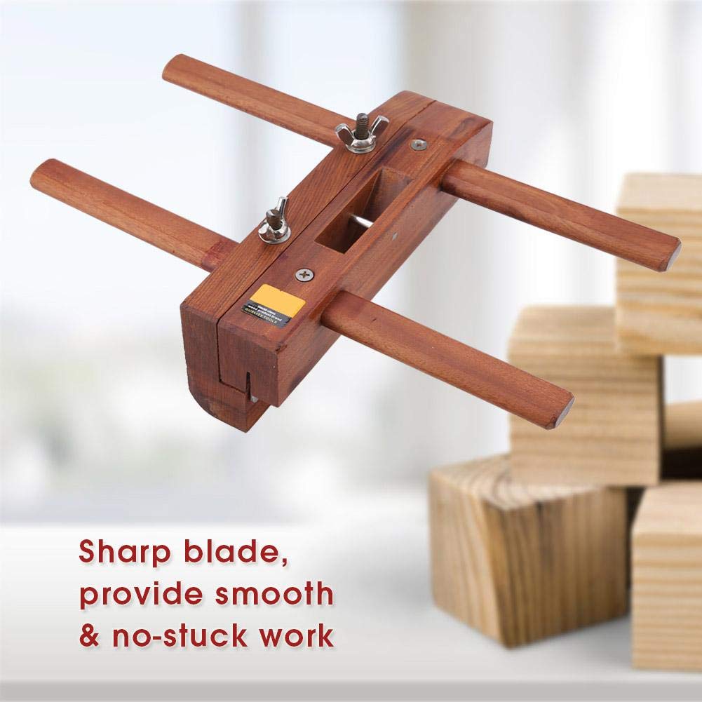 HEEPDD Double Handle Hand Plane,Woodworking Rosewood Hand Plane Kit Furniture Music Instrument DIY Carpenter Plane Hand Tool Wood PlanerHand Planes HEEPDD
