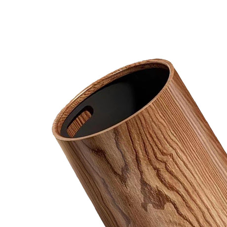 ＫＬＫＣＭＳ Wood Grain Trash Can Garbage Bin Large Capacity Fashion Waste Basket Toilet Paper Basket for Bedroom Bathroom Laundry Kitchen, 12L ＫＬＫＣＭＳ