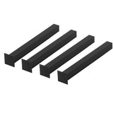 MBQQ Furniture Legs H28 Rustic Decory Table Legs,Heavy Duty Metal Desk Legs,Dining Table Legs,Set of 4 Black,DIY Iron Legs MBQQ