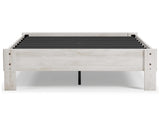 Shawburn Casual Farmhouse Full Platform Bed Frame in Whitewash by Signature Design by Ashley Signature Design by Ashley